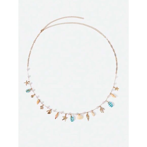 Seashell Charm belly Chain N2047